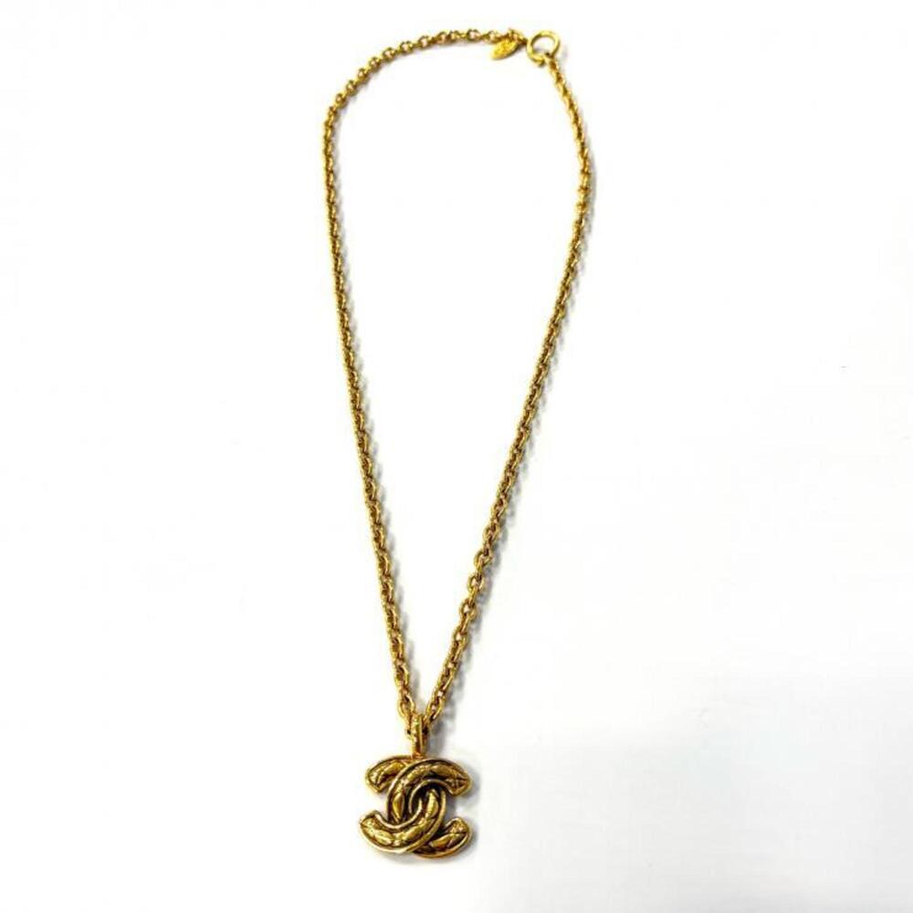 CHANEL Vintage Gold Logo Necklace - Picture 4 of 7